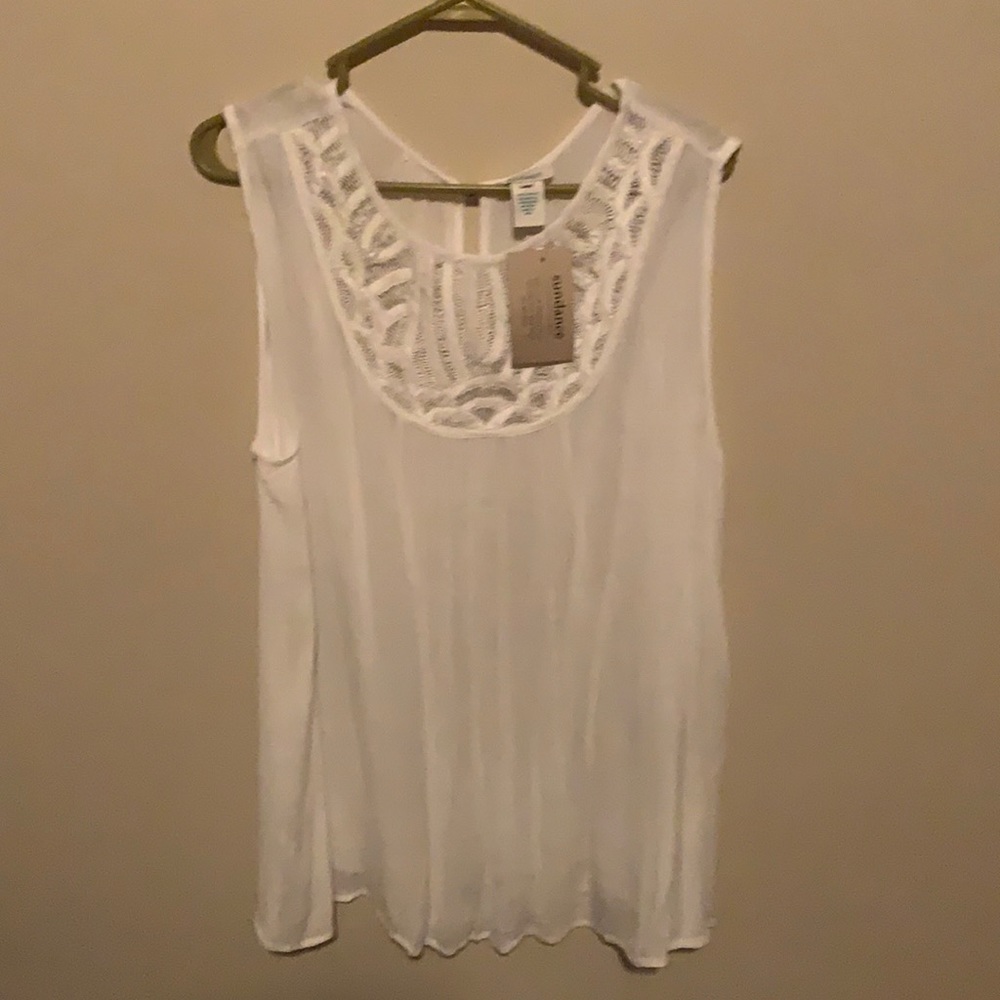 Sundance short sleeve blouse. NWT.